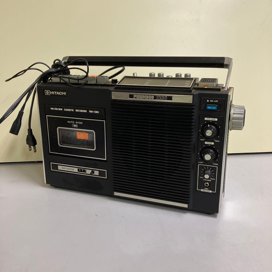 D-1 日立 HITACHI ラジカセ レトロ パディスコ TRK-1280 - メルカリ
