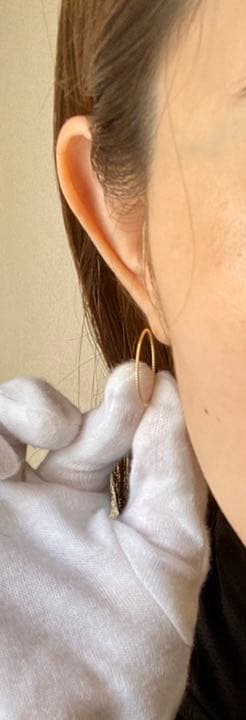 AHKAH アーカー ヴァインフープピアス k18