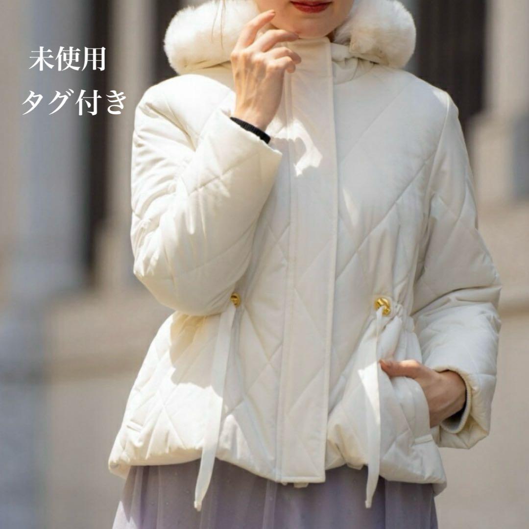 未使用タグ付き　ノエラ　ドロスト中綿コート Noela オフホワイト 未使用タグ付き ノエラ ドロスト中綿コート Noela オフホワイト - メルカリ