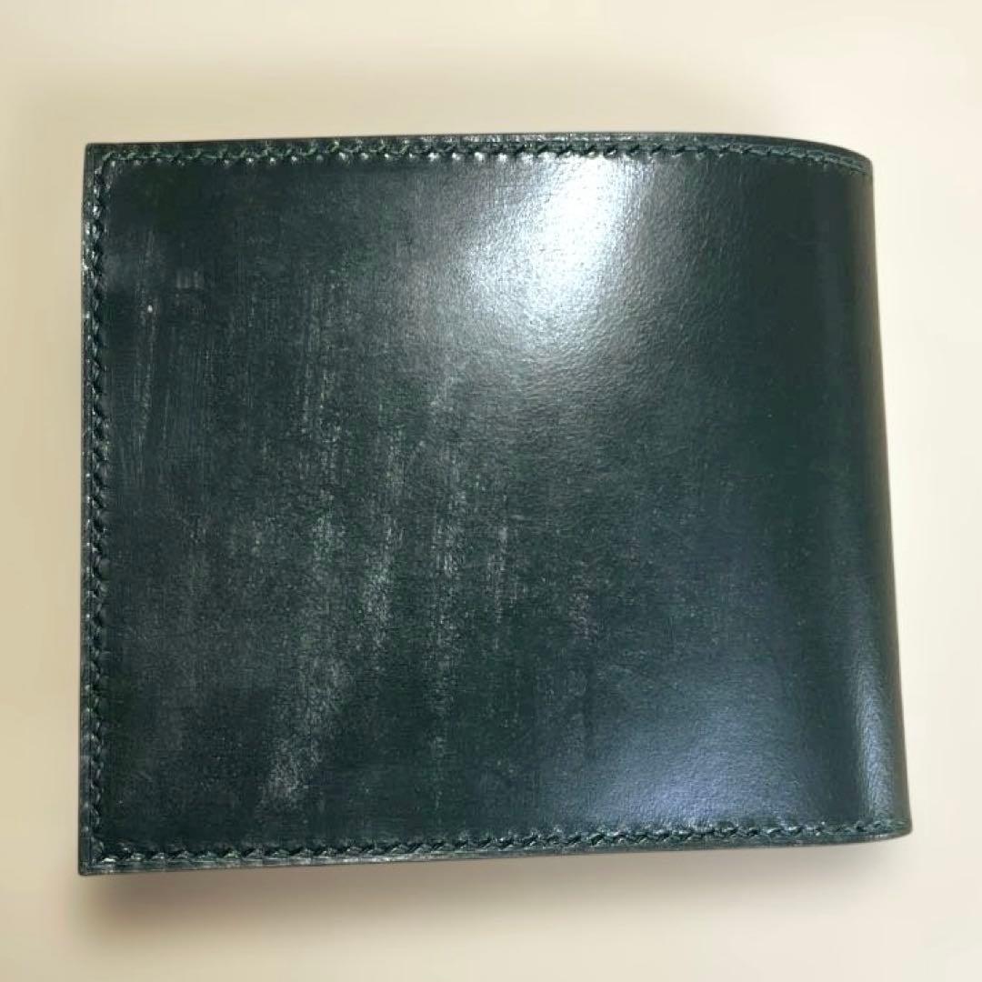 しもん様オーダー品　二つ折り財布　ブライドルレザー　ヌメ革　ハンドメイド ブライドルレザー ヌメ革 二つ折り 革財布 ミドルウォレット 栃木