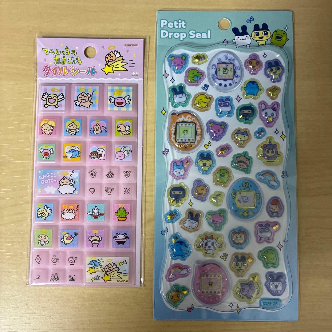 新品】たまごっち てんしっち タイルシール 平成レトロ プチドロップ