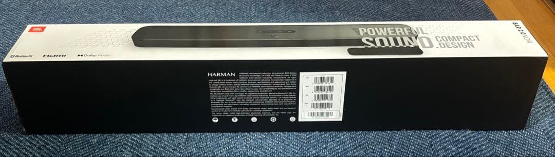 JBL サウンドバー　BAR 2.0 NOIR