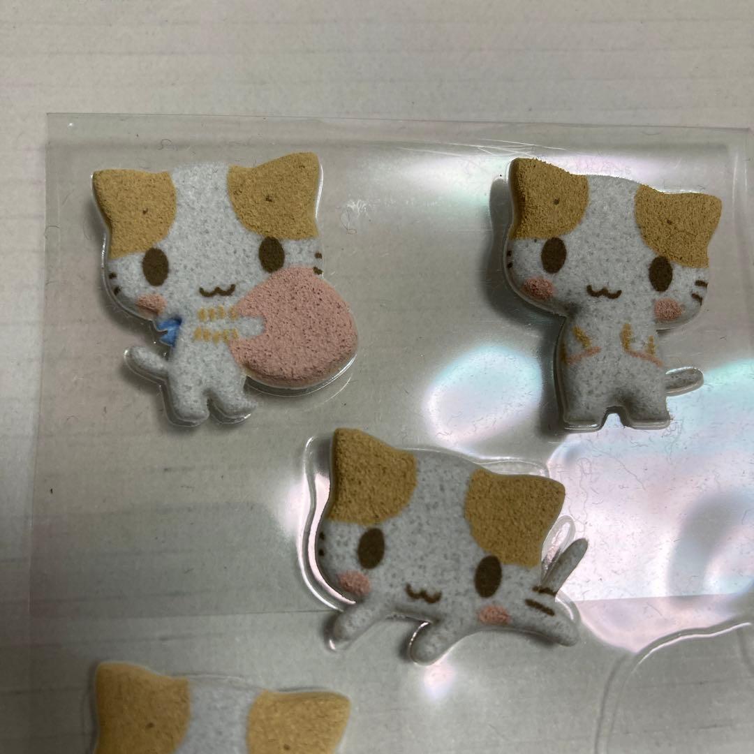 平成レトロ マシュマロみたいなふわふわにゃんこ シール - メルカリ