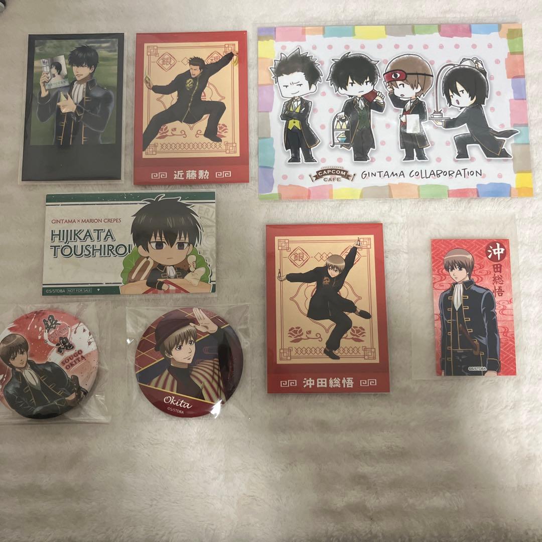 土方十四郎 近藤勲 沖田総悟 山崎退 銀魂 パシャこれ 缶バッジ ポスト