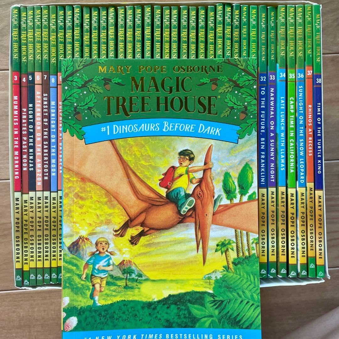 新品Magic Tree Houseシリーズ1 -2英語絵本66冊