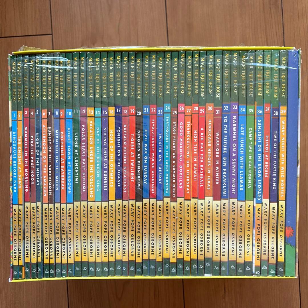 新品Magic Tree Houseシリーズ1 -2英語絵本66冊