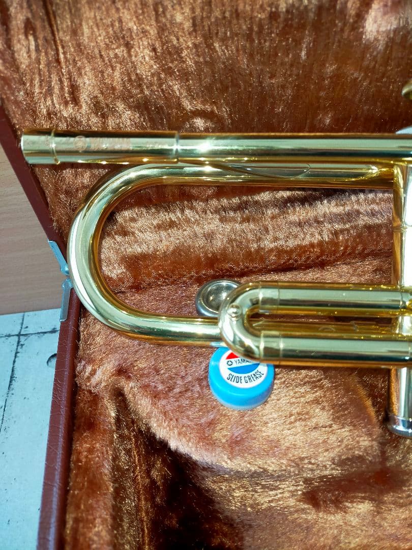 YAMAHA ヤマハ トランペット ytr 235 金色 ケース付 付属品あり - メルカリ