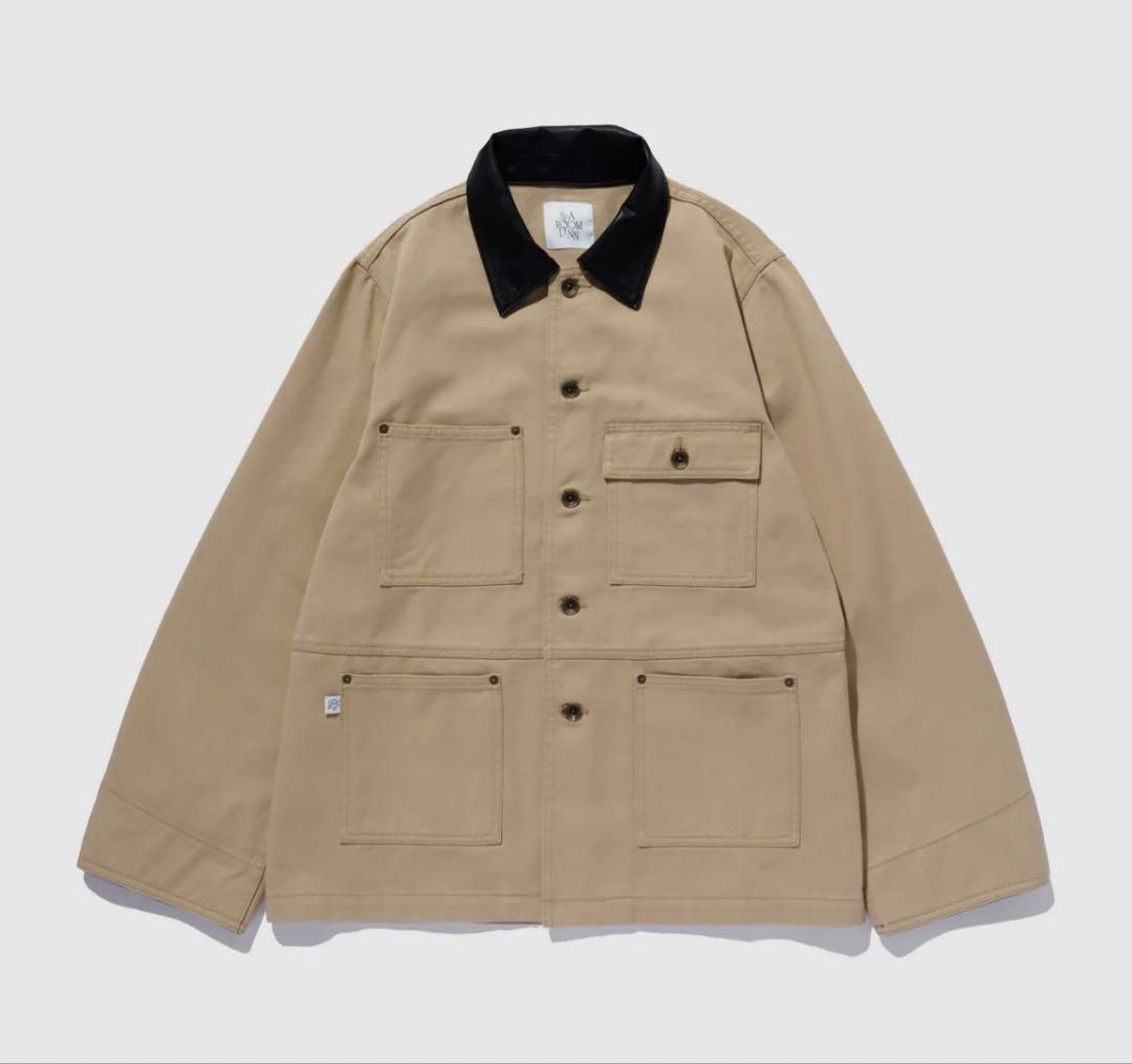 ECO Leather collarカバーオール ECO Leather collarカバーオール