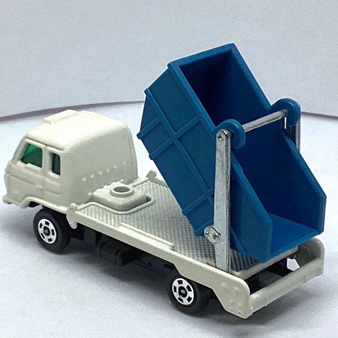 トミカ黒箱 UDコンドルリフトアームトラック 白キャブ青コンテナ 当時