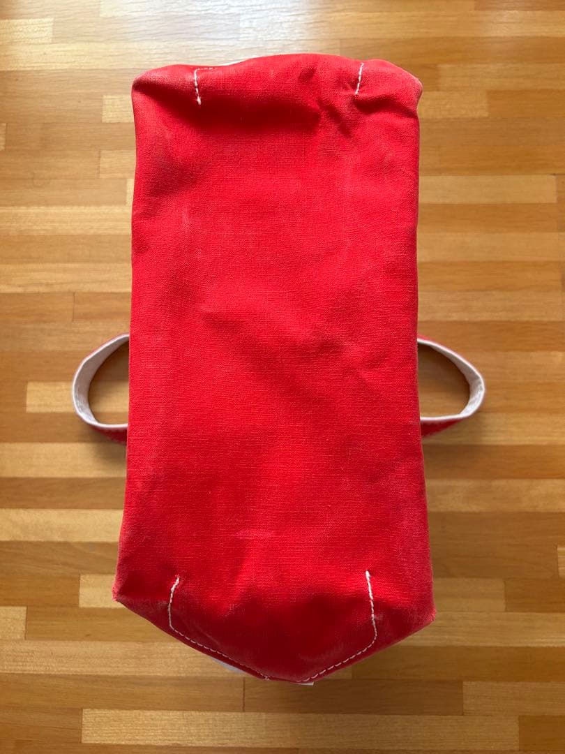 70s 80s L.L.BEAN トートバッグ サイドタグ 赤 M ヴィンテージ