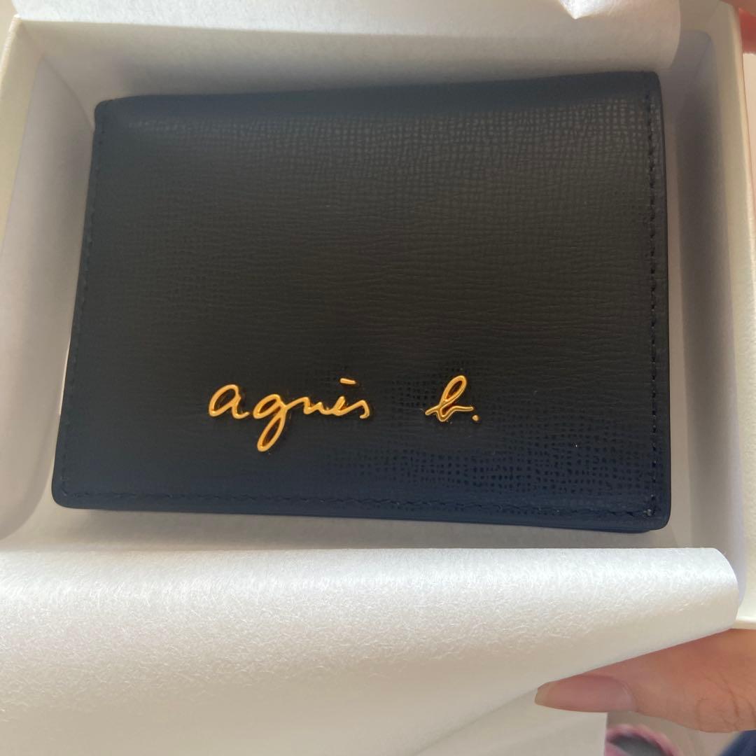 アニエスベー　レザー 二つ折り ウォレット \"City\" ZAW07－02