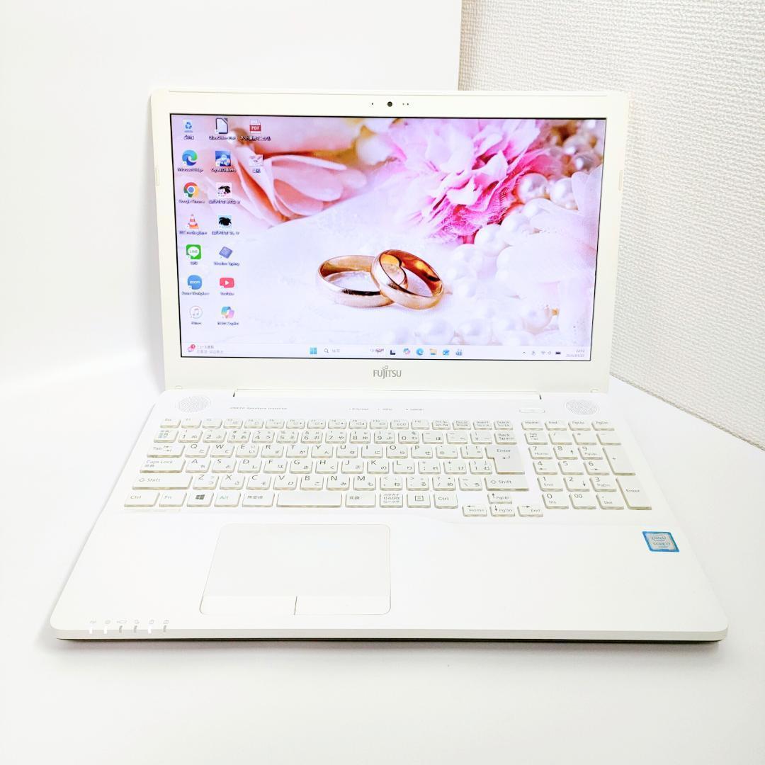 Corei7✨️富士通/Windows11/DVD/オフィス付き白ノートパソコン - メルカリ