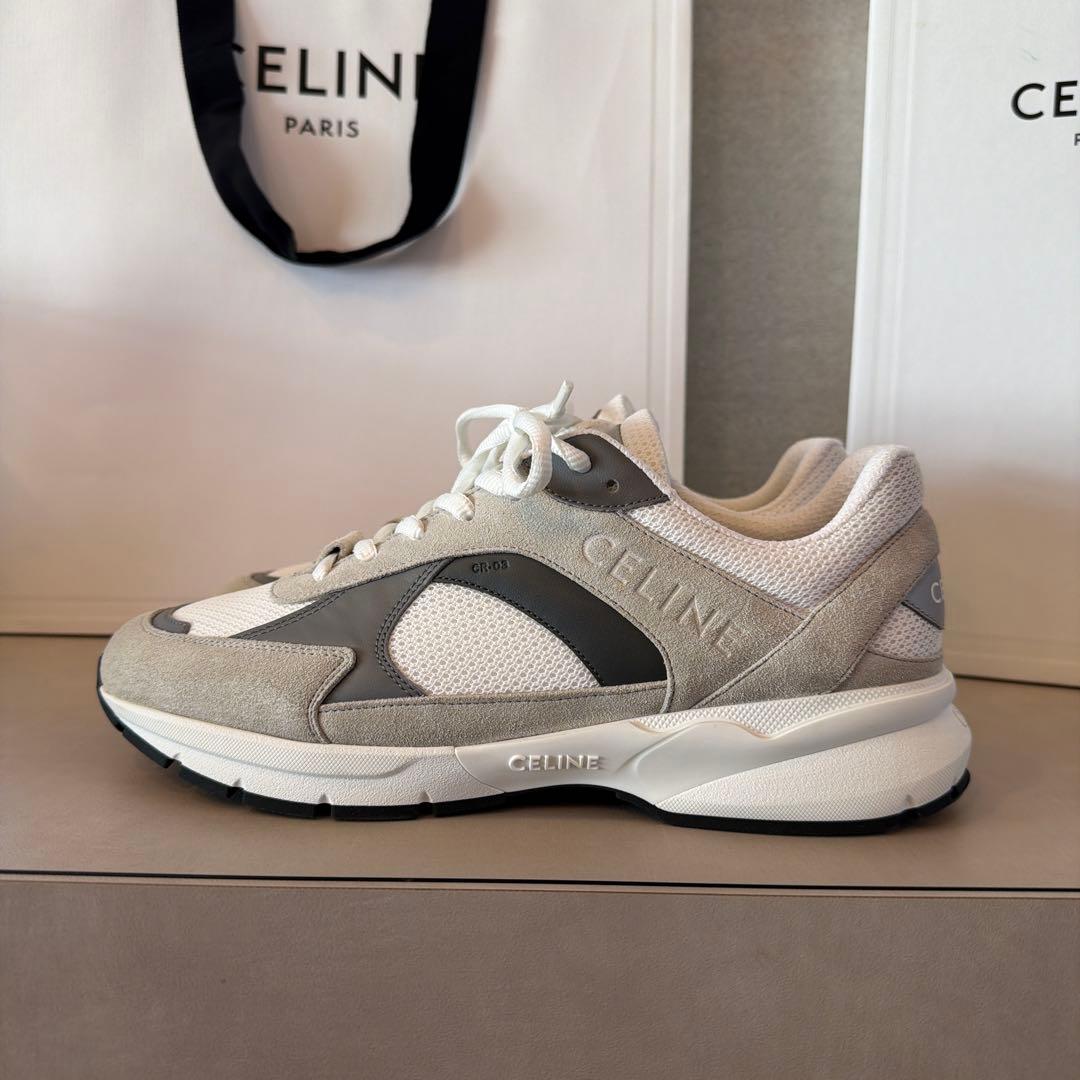 未使用】2024年購入 正規保証タグ付き セリーヌ メンズ スニーカー 42
