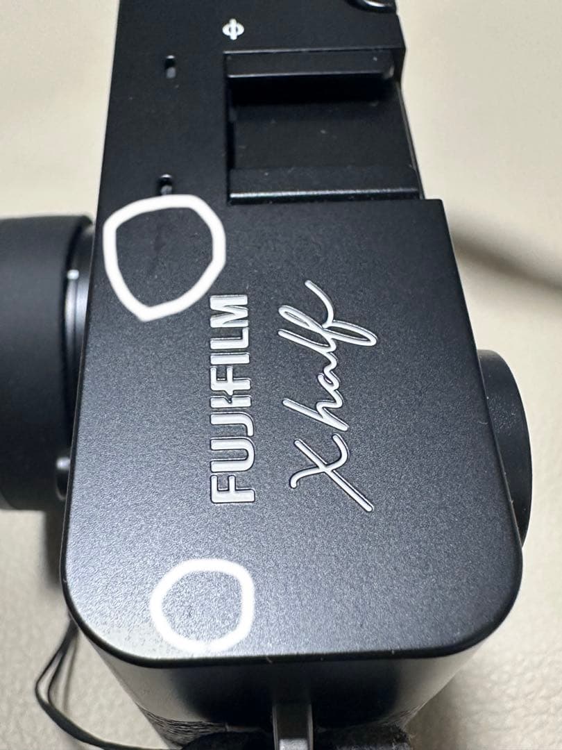 fujifilm x-half ブラック　中古美品　保護フィルムおまけ