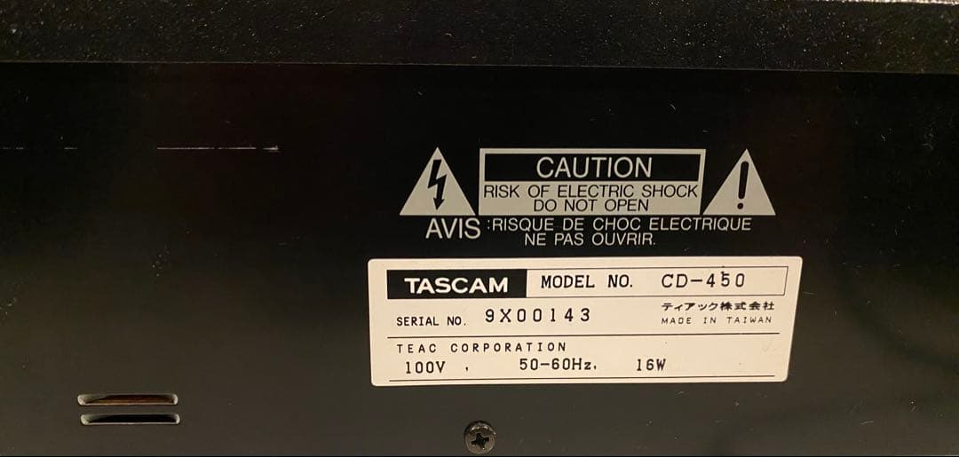 TASCAM CD-450 プレーヤー業務用機器　オーディオ【1/19値下げ】