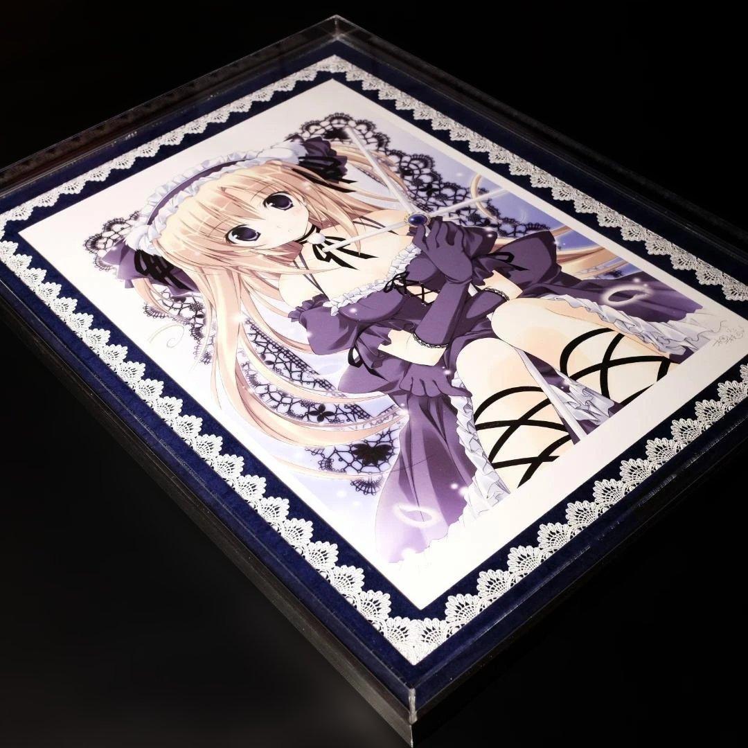 アールビバン 版画 梱枝りこ MYSTIC BLUE ミクスドメディア - メルカリ