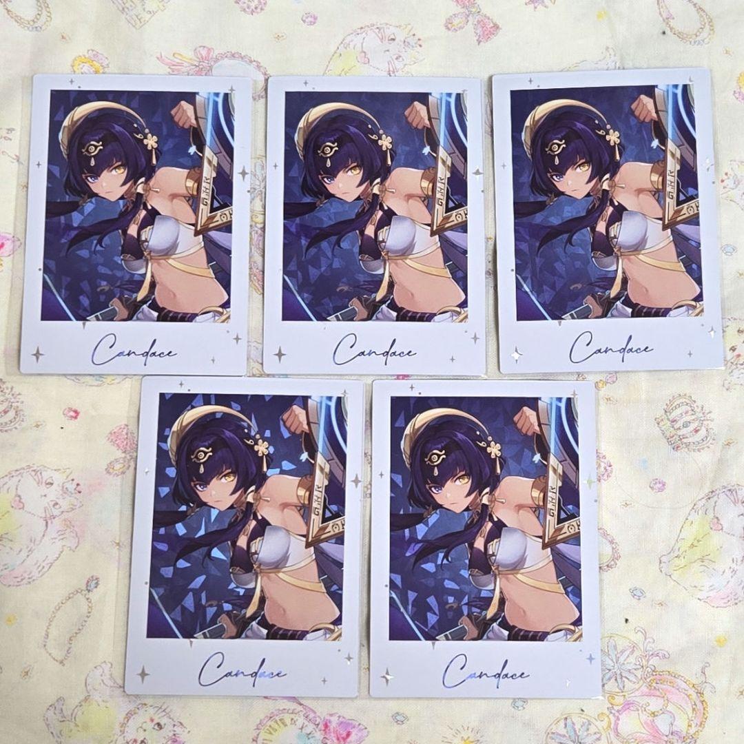 原神】原神fes チェキ ホログラムカード キャンディス - メルカリ