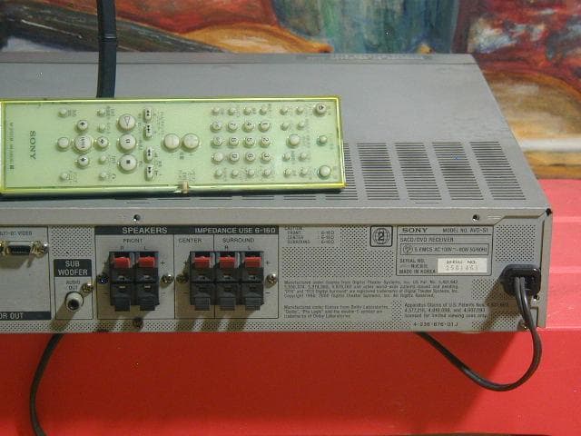 ★ソニー AVD-S1　CD・DVDプレーヤーを内蔵、AVアンプレシーバー
