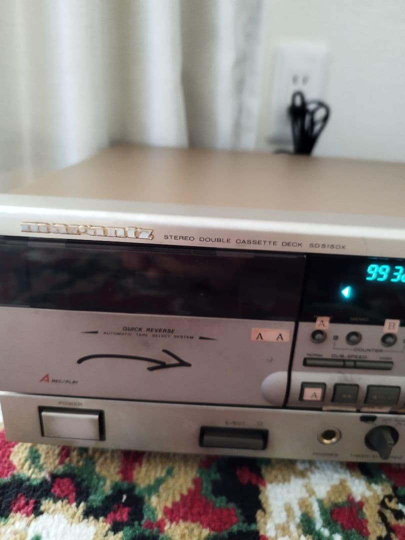 マランツ ステレオ ダブル カセットデッキ SD515DX