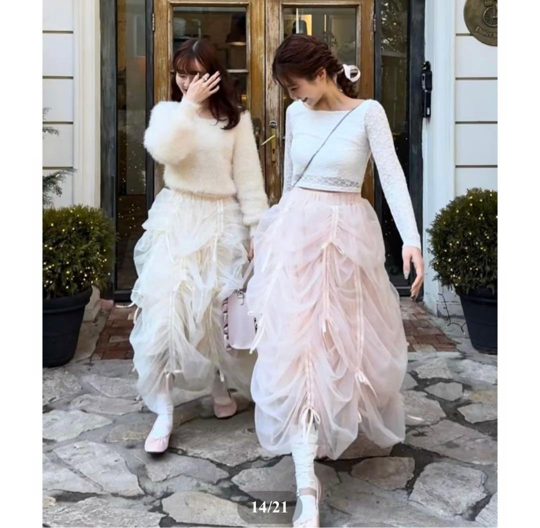 完売品 トリートユアセルフ バレリーナ ドロストリング リボン