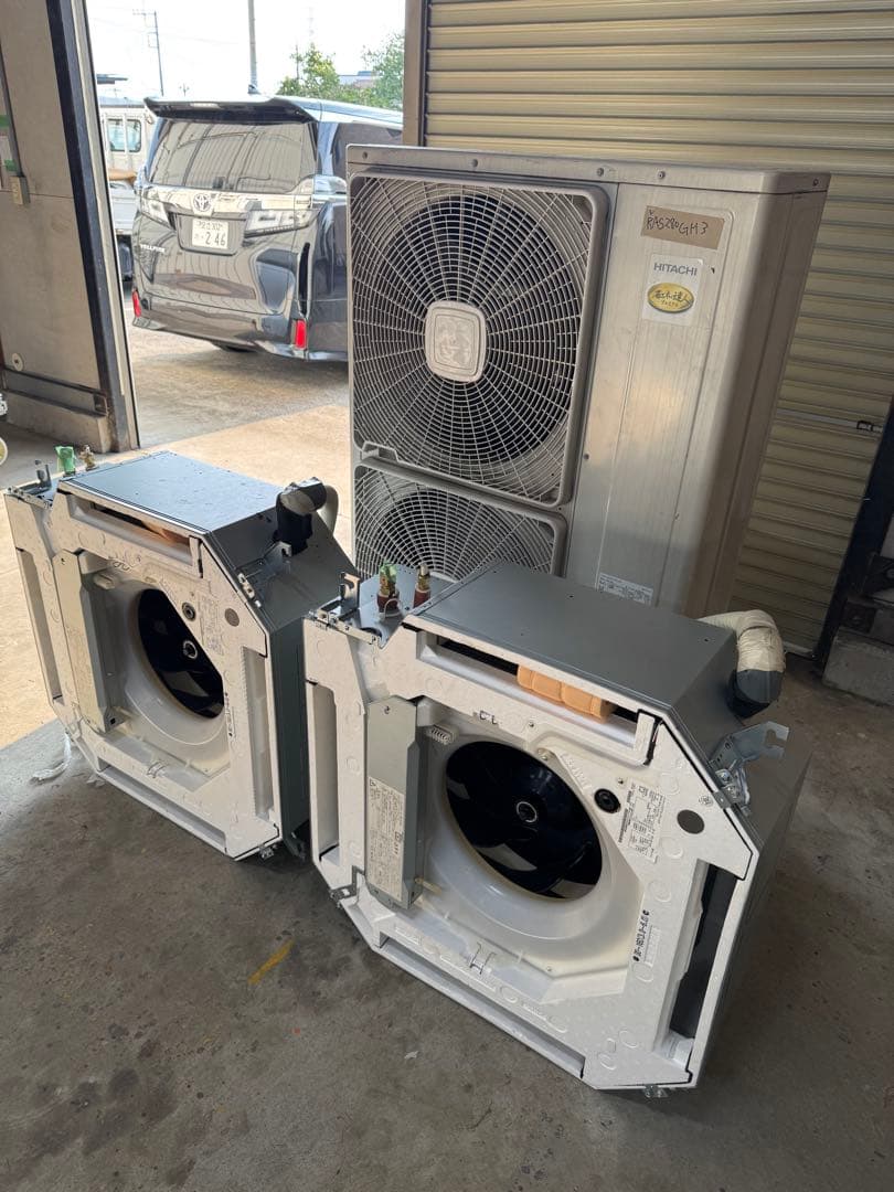 日立　10馬力280型天カセ4方向ツインタイプ 業務用エアコン 天井カセット形4方向 10馬力 超省エネタイプ ツイン