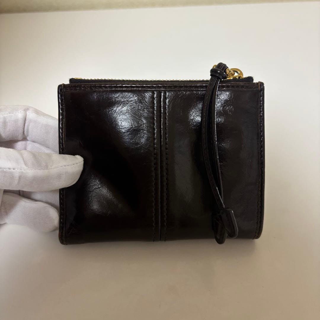 正規品］PRADA ソフトルックスレザー 財布トライアングル ロゴ - メルカリ