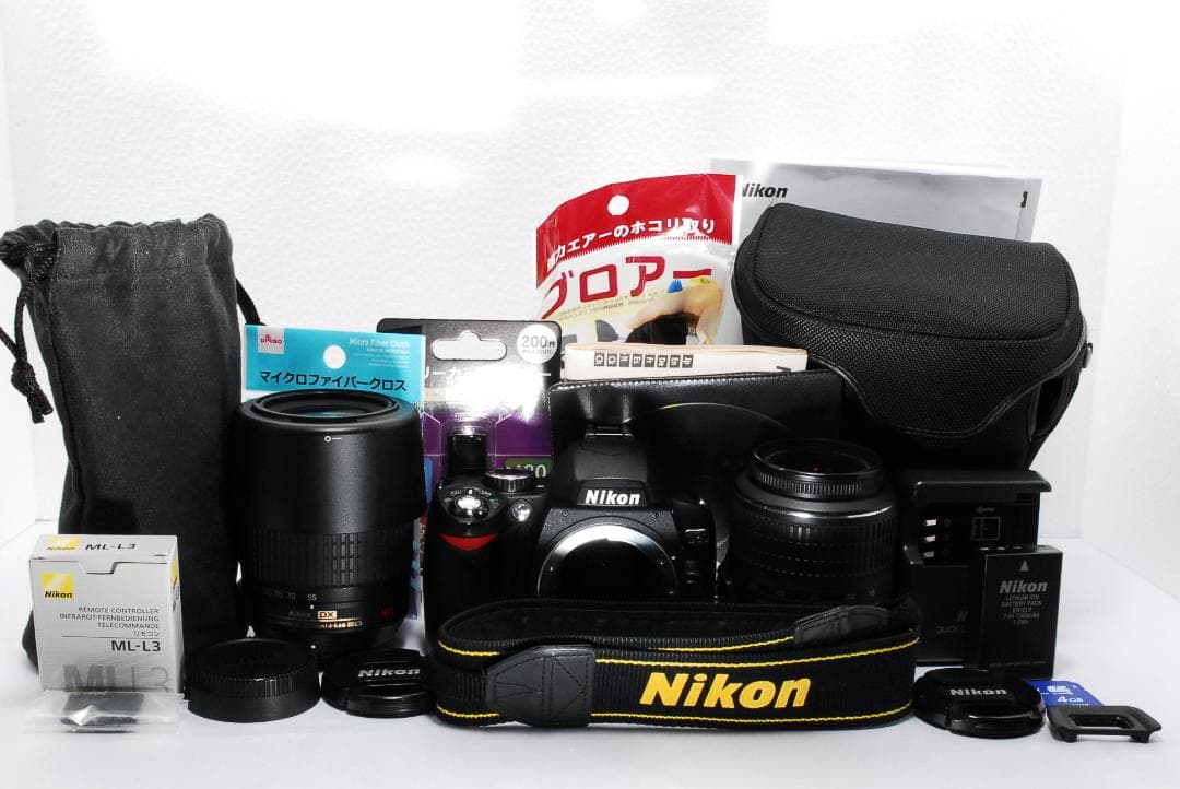 ❤️初心者歓迎❤️ Nikon D60 ダブルレンズセット 簡単操作 バッグ付き