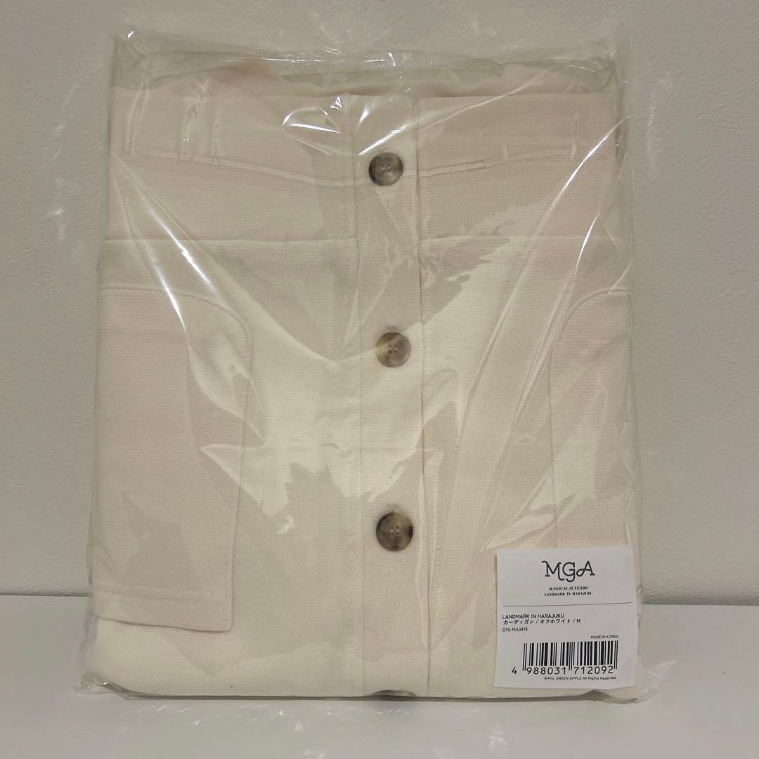 ミセスグリーンアップル カーディガン オフホワイト Mサイズ - メルカリ