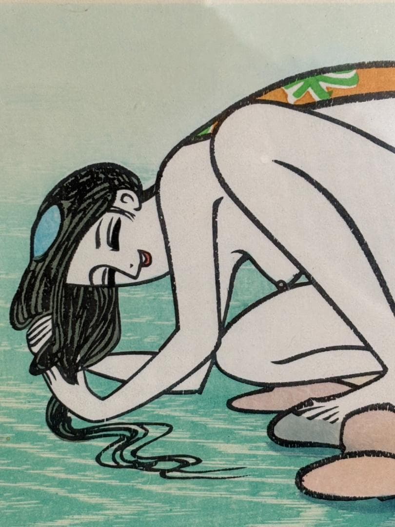 小島功 カッパ 木版画【水ぬるむ】かっぱCM 黄桜 - メルカリ