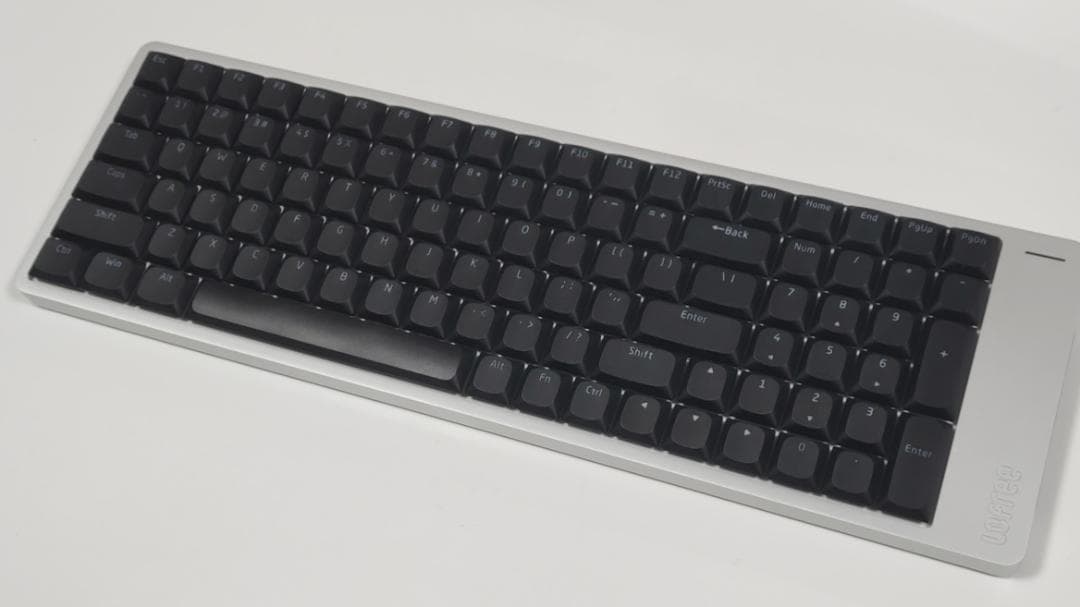 【特別限定カスタム】LOFREE FLOW2シルバー☆100キー☆×静音ピンク軸