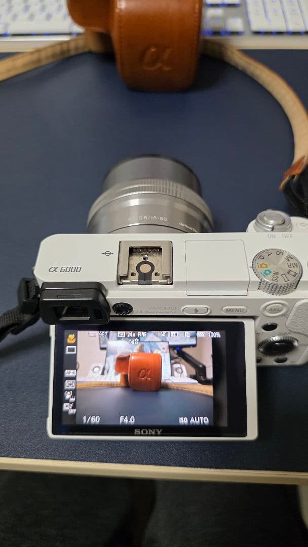 ソニー　α6000(ホワイト)（レンズ付き）（ケースおまけ）