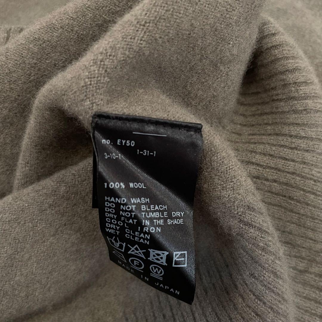 IENA ファインウールレンクルーネックプルオーバー ウール 洗える