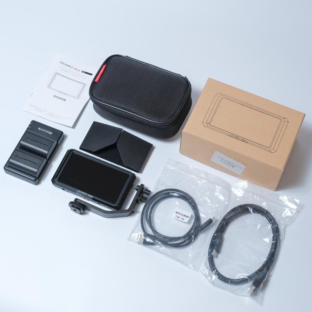 【美品】Feelworld Master MA5・バッテリー付き Amazon | Feelworld カメラ用液晶モニター Master MA5 5インチIPS 超薄