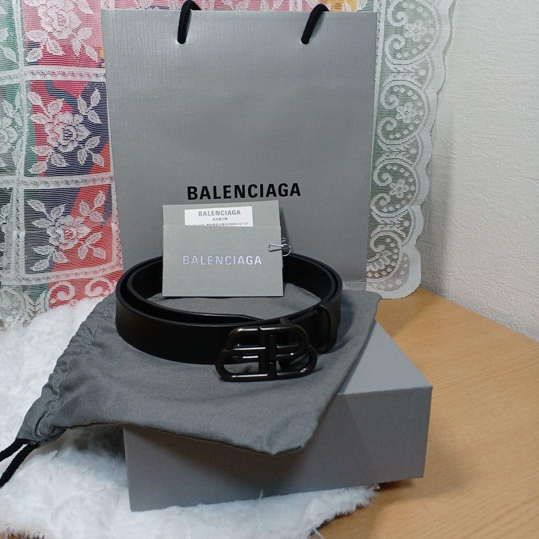 みなべ様専用 BALENCIAGA BBロゴベルト ブラック 75size - メルカリ