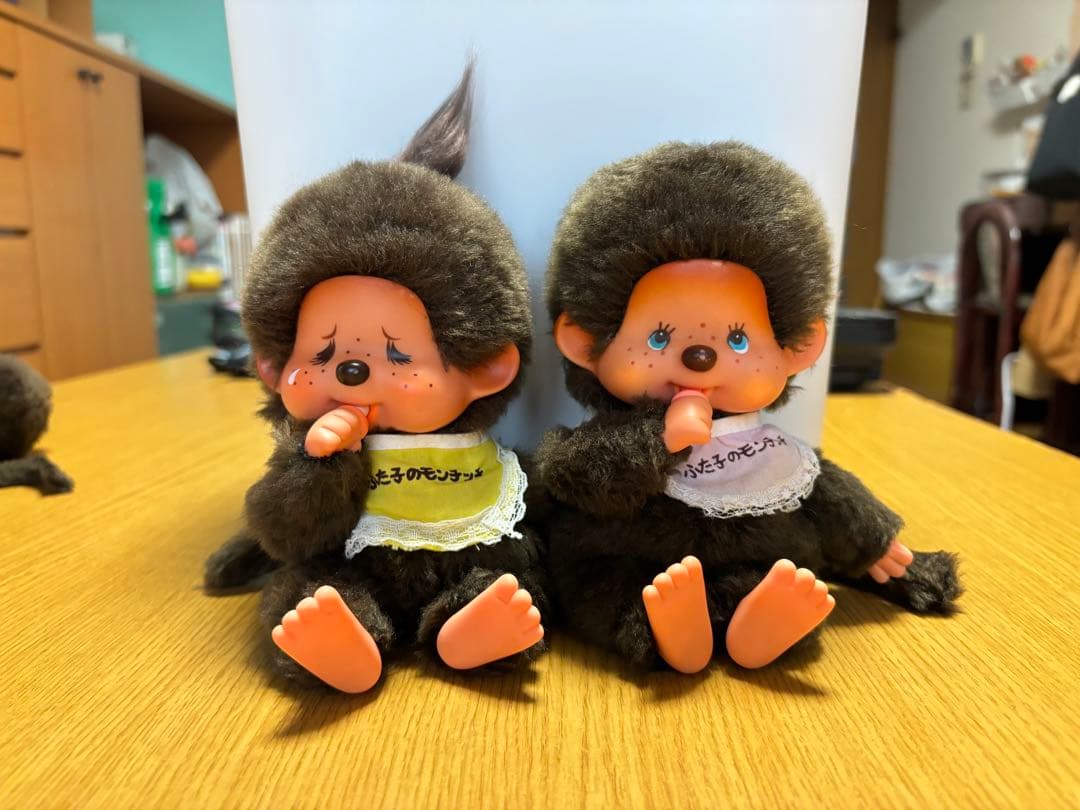 1974 ふたごのモンチッチ モンチッチ 当時の衣装付き 値下げ交渉可（2