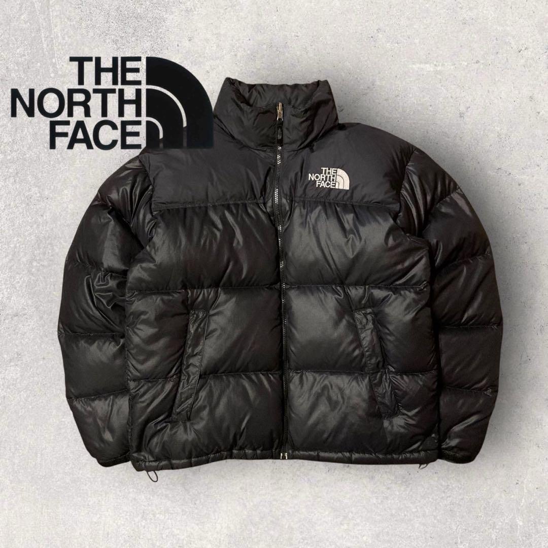 ザ・ノースフェイス】ヌプシ ダウンジャケット 700 黒 M 刺繍ロゴ h