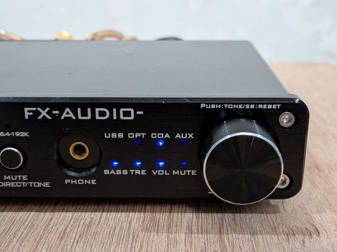 FX-AUDIO D302J+　DAC搭載プリメインアンプ　電源アダプター付き！