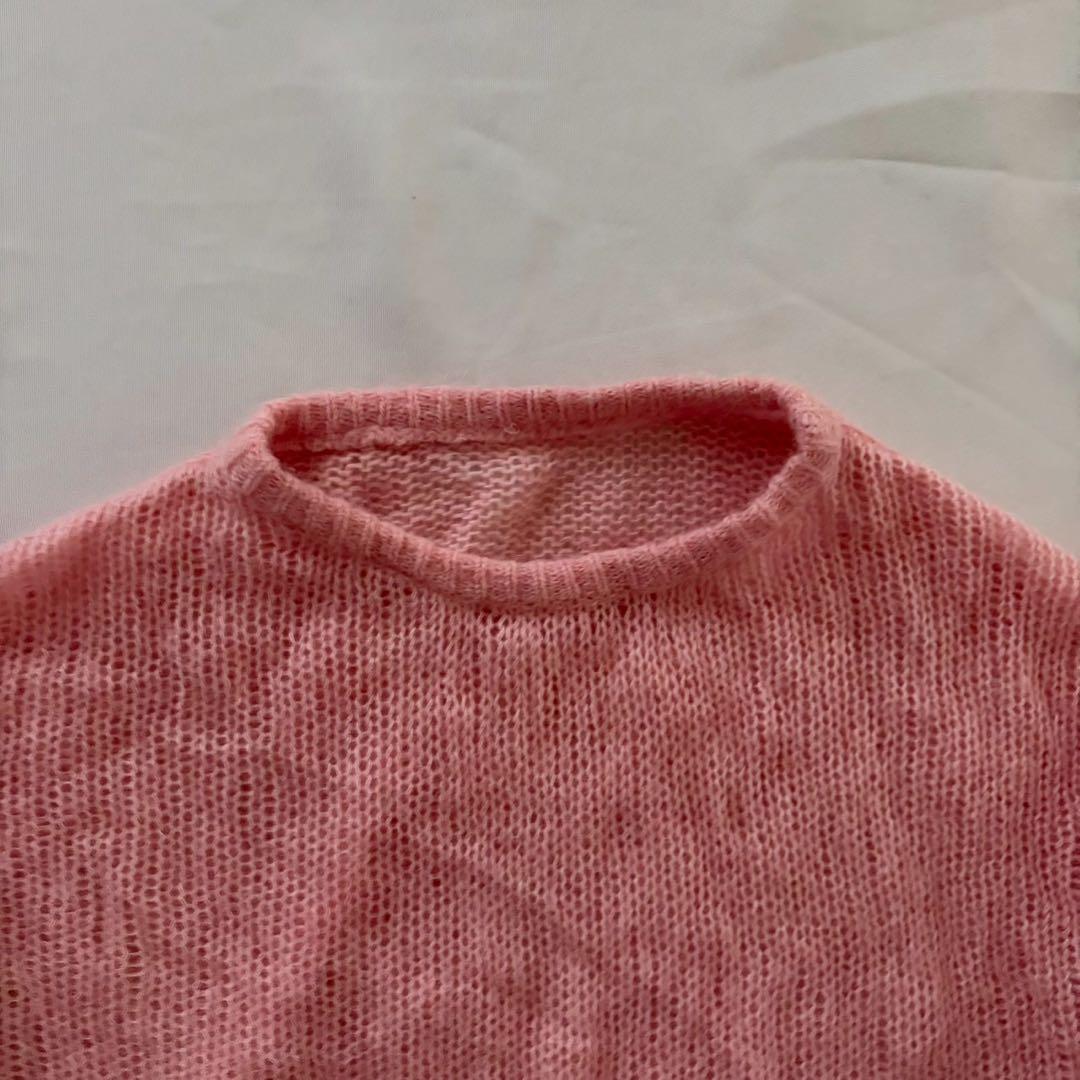 北欧暮らしの道具店 起毛ニット ほんのり透けて、柔らかい アルパカ混