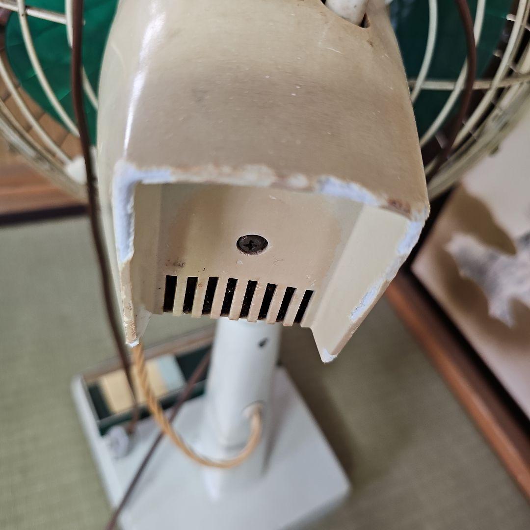 昭和レトロ/1970年代後半】希少リビング扇風機FUJI Silent Fan緑