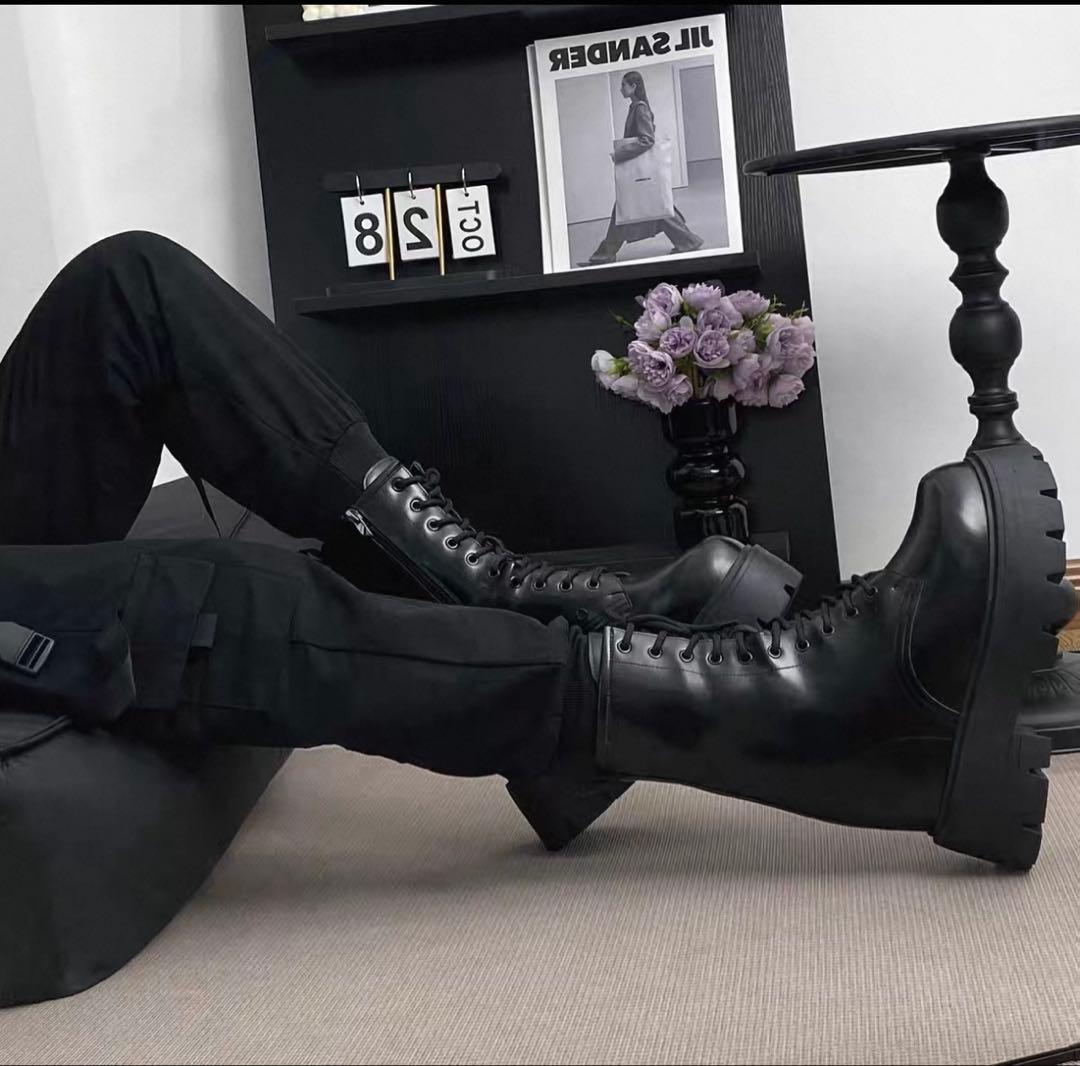 【+16.5cm】コスプレ用厚底ブーツ(24.5cm)