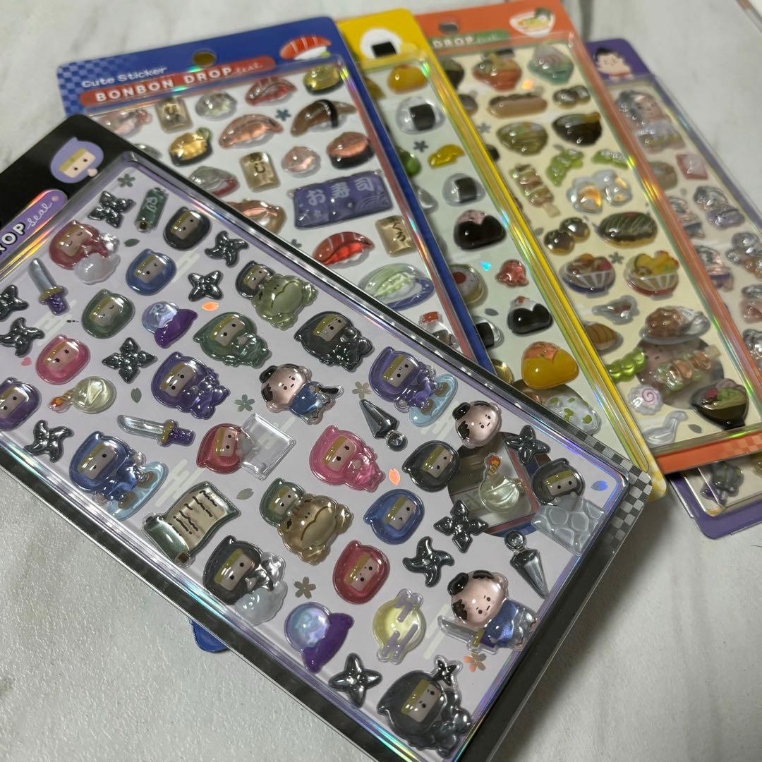 ロ*ー様 【和柄③】ボンボンドロップ シール 和柄 5種類 おすそ分け 23
