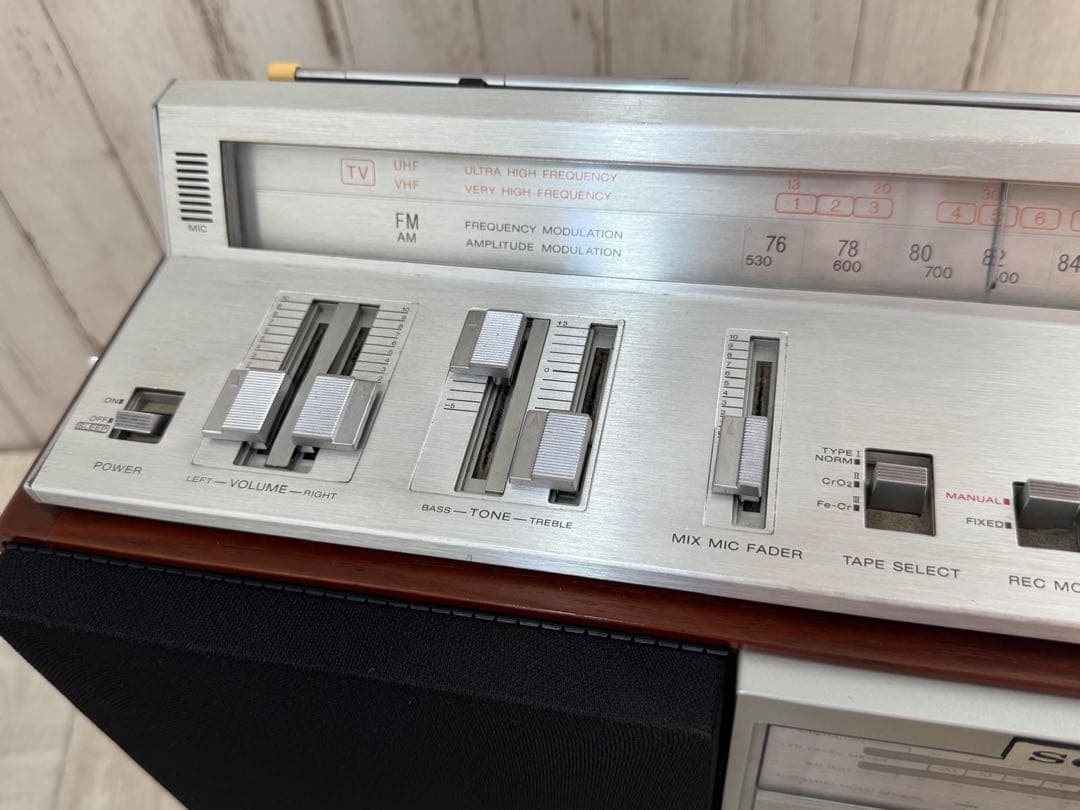 動作品SONY ZILBAP ラジカセCFS-V8 レトロラジオレアカバーレトロ