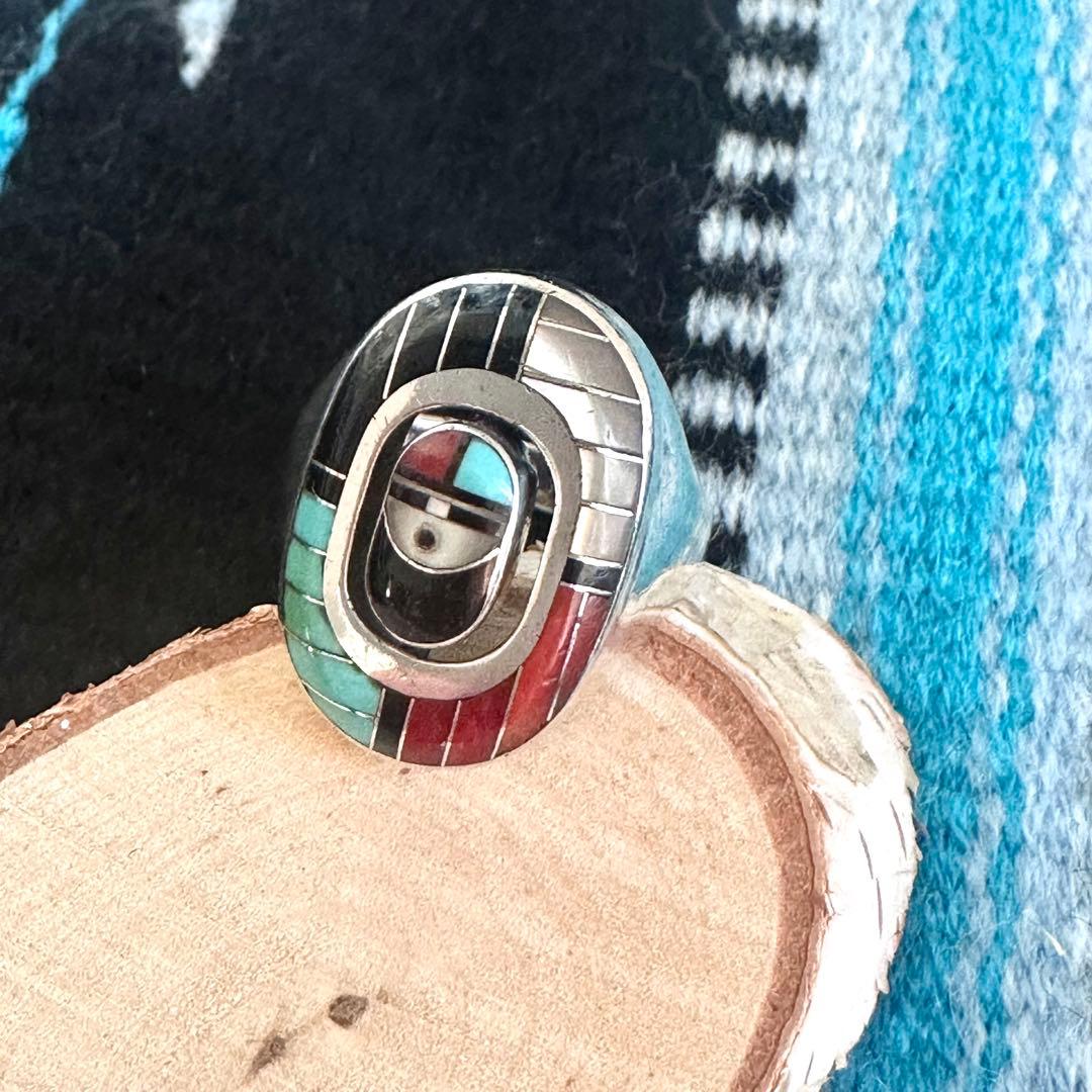 Don Dewa ズニ族 希少 18号 ドンデワ スピナーサンフェイス インレイ