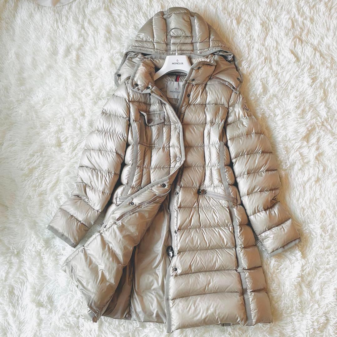 美品✨モンクレール HERMINEエルミンヌ ダウン 0 ベージュ - メルカリ