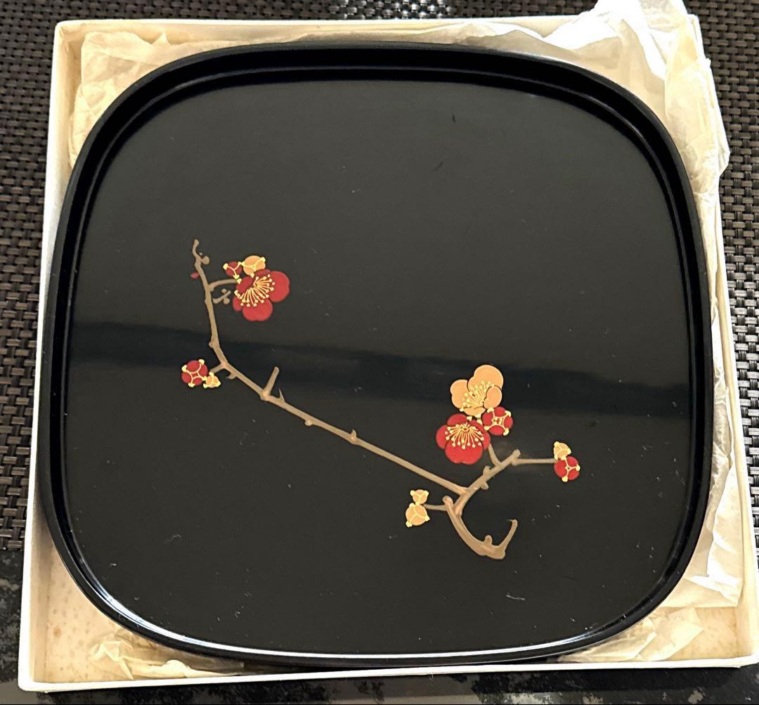 特産輪島塗 輪島塗 盆 お盆 漆器 ☆ 枝梅 くつわ 山元清功堂？ - メルカリ