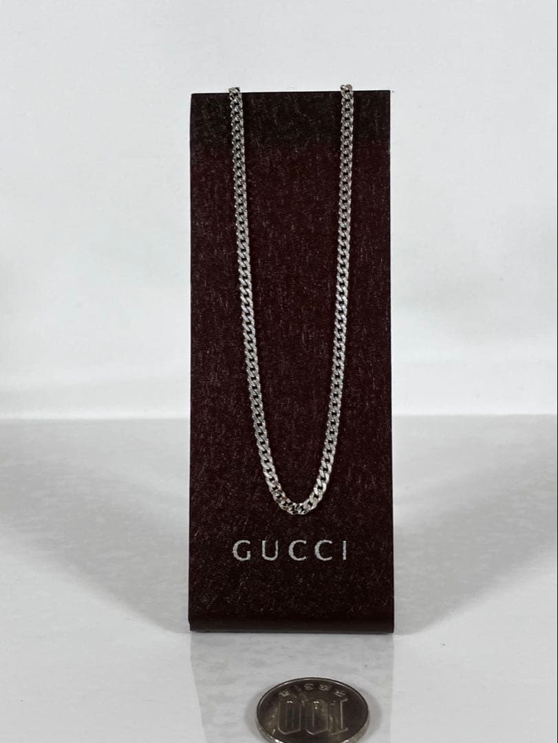 超美品】GUCCI 喜平チェーン ネックレス 男女兼用 SV925 2.5ミリ
