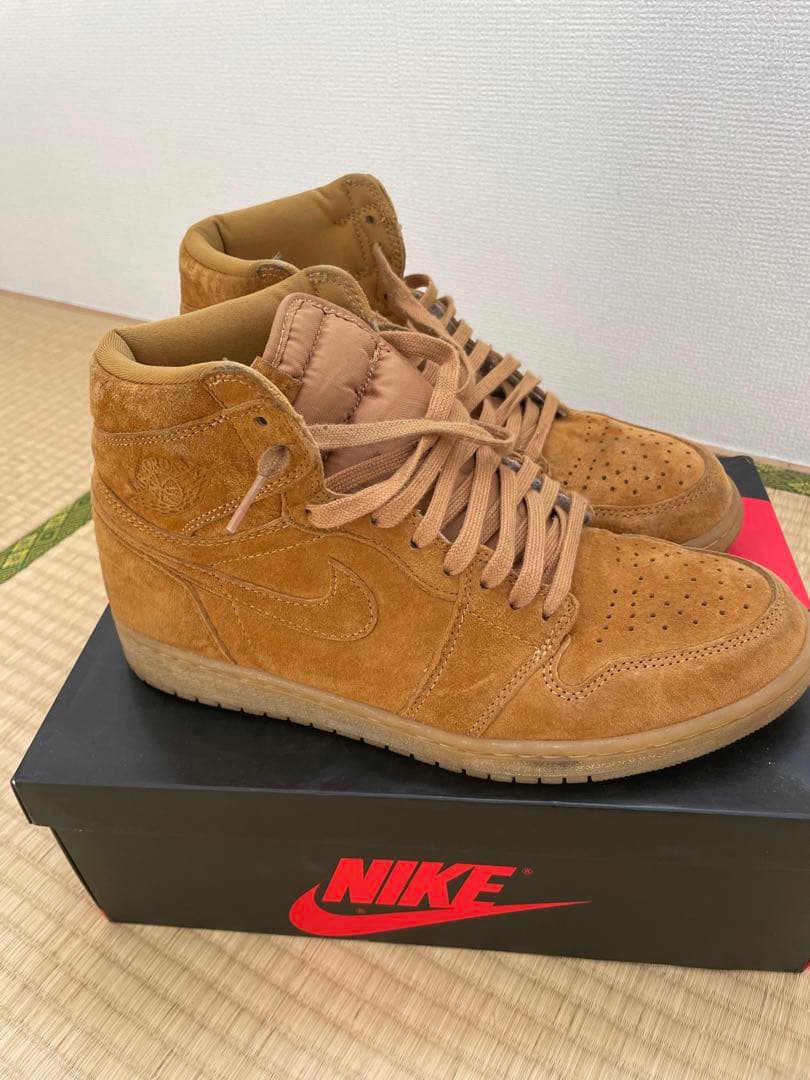 靴 NIKE Air Jordan 1 OG HIGH WHEAT 楽天市場】NIKE AIR JORDAN 1 RETRO HIGH OG WHEAT ナイキ エア