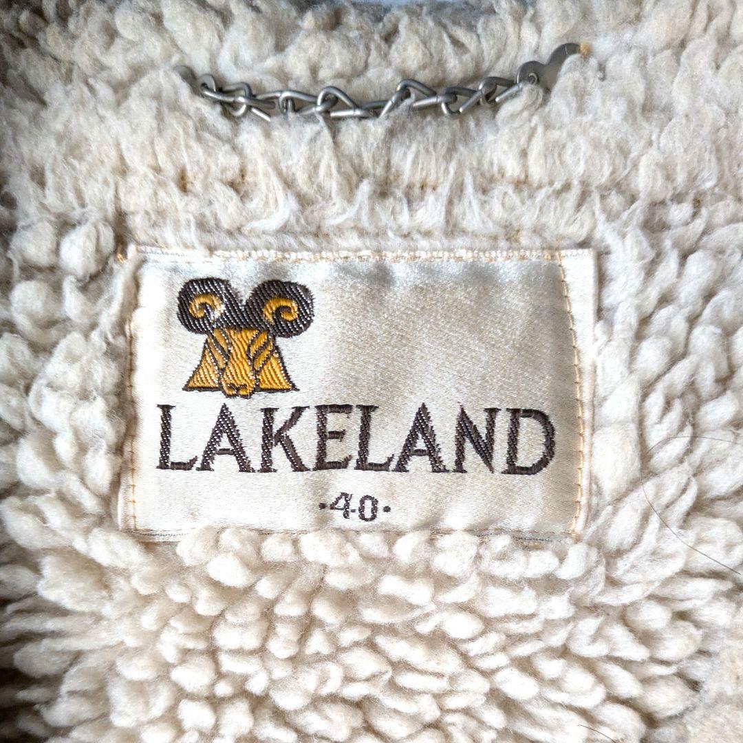 ヴィンテージ LAKELAND スエード ボアジャケット ランチコート 40