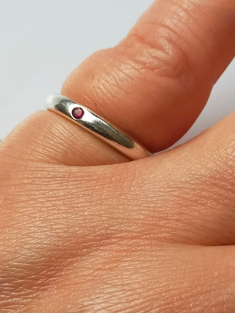 w*e様 【極美品】□ティファニー リング8号 スタッキングバンド