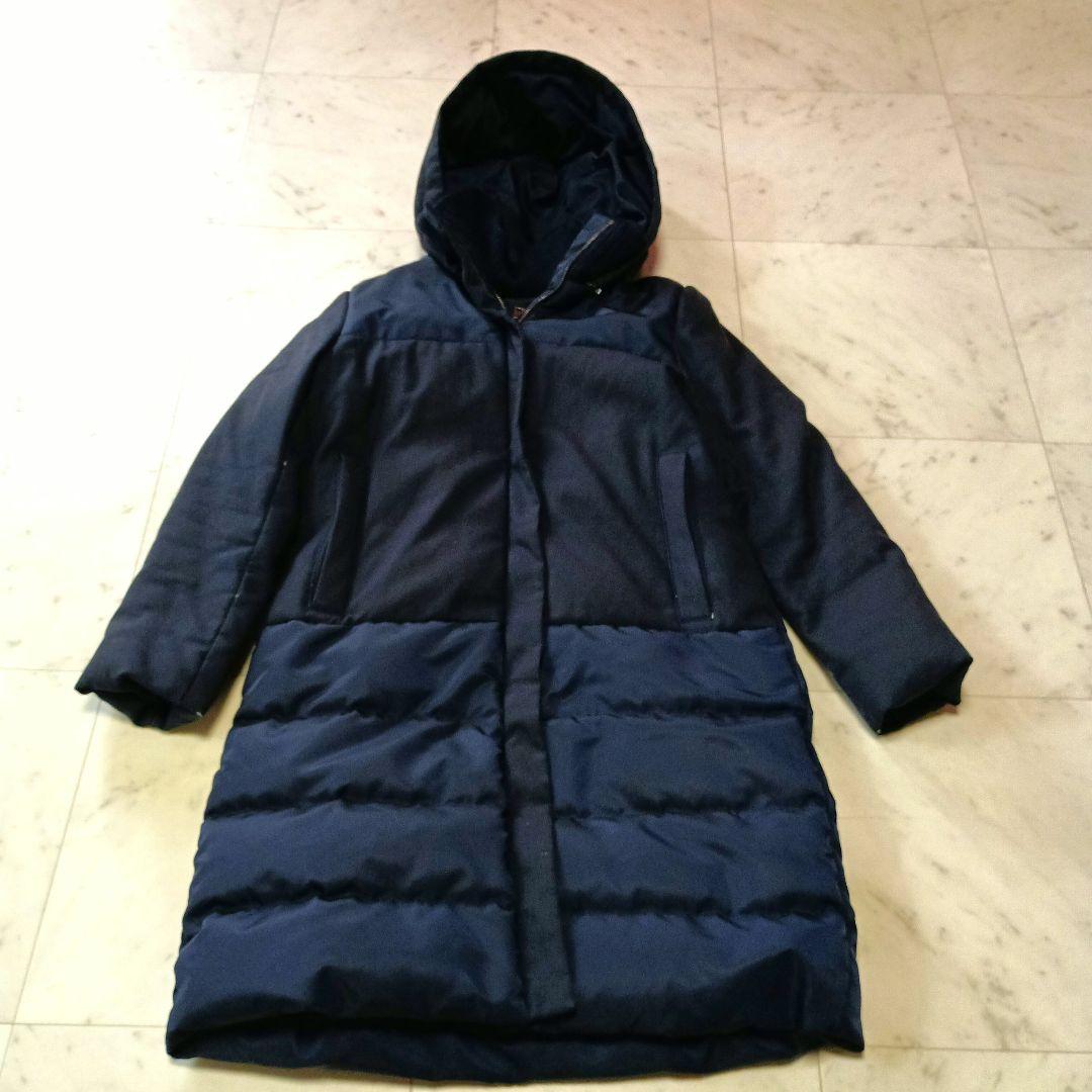 theory セオリー ダウンジャケット ロングコート P フード付き 2WAY